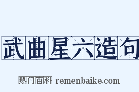 武曲星六造句是什么意思的图片
